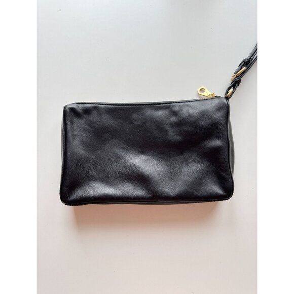 MARC BY MARC JACOBS Globetrotter Black Leather Wristlet Clutch Purse - Picture 4 of 13